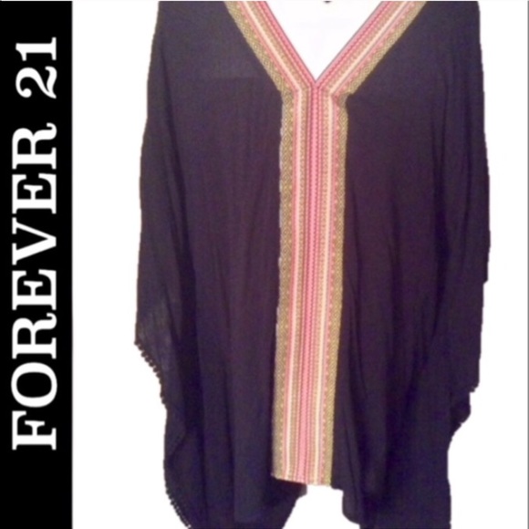 🔻Forever 21⚫️Size M🔻Shawl shirt - Picture 5 of 5